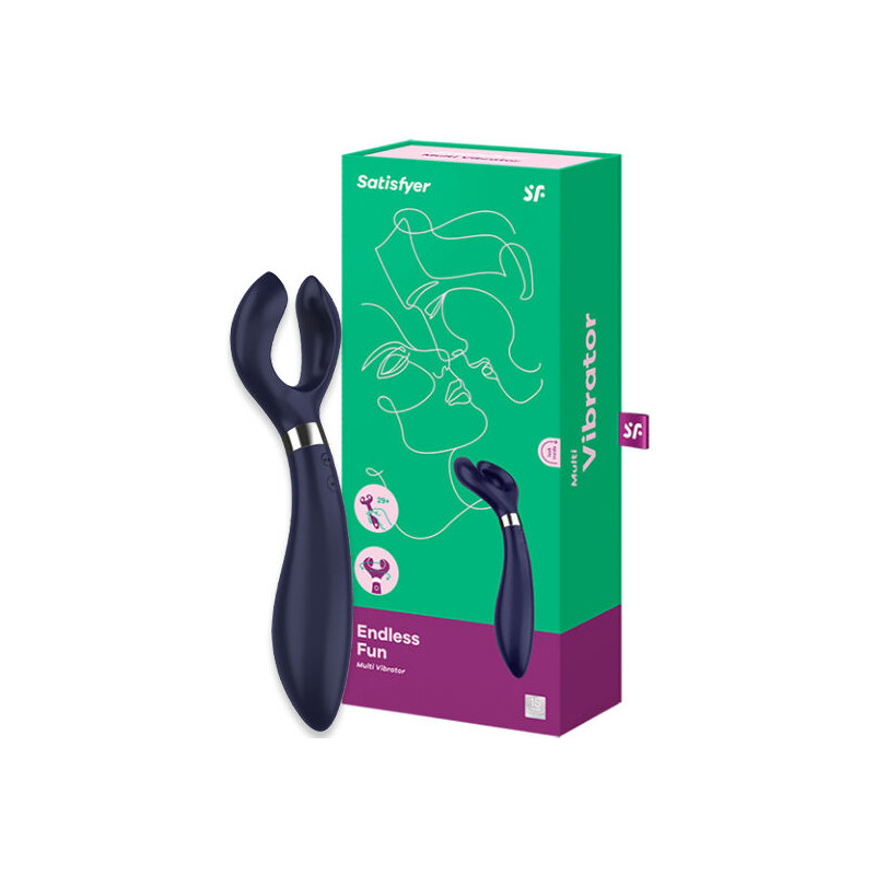 SATISFYER - DIVERTIMENTO INFINITO MULTI VIBRATOR 3 BLU 2 