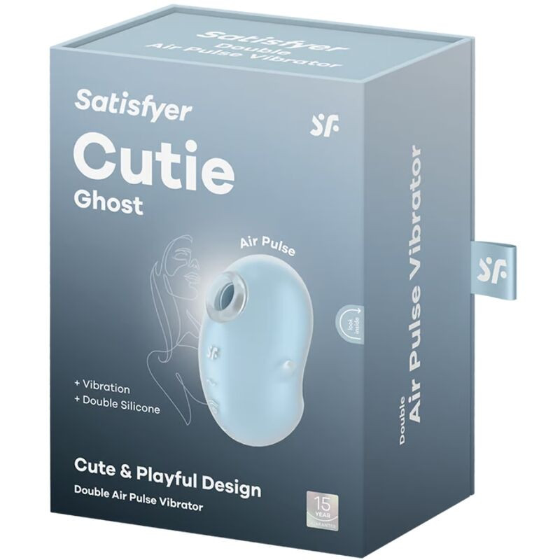 SATISFYER - CUTIE GHOST LAY-ON VIBRATOR LIGHT BLUE 4 