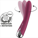 SATISFYER - SPINNING VIBE 1 VIBRATEUR ROTATEUR G-SPOT ROUGE 5 