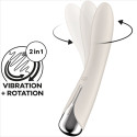 SATISFYER - VIBRATORE ROTATORE SPINNING VIBE 1 G-SPOT BEIGE 5 