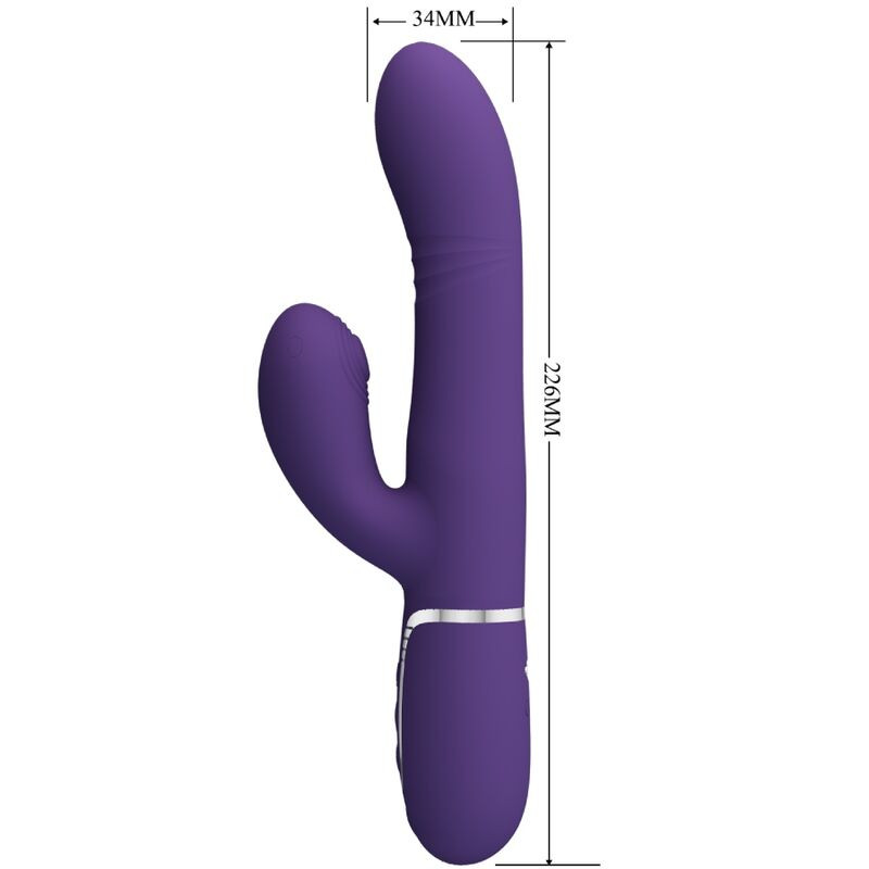 PRETTY LOVE - VIBRATORE MULTIFUNZIONE G-SPOT VIOLA 1 