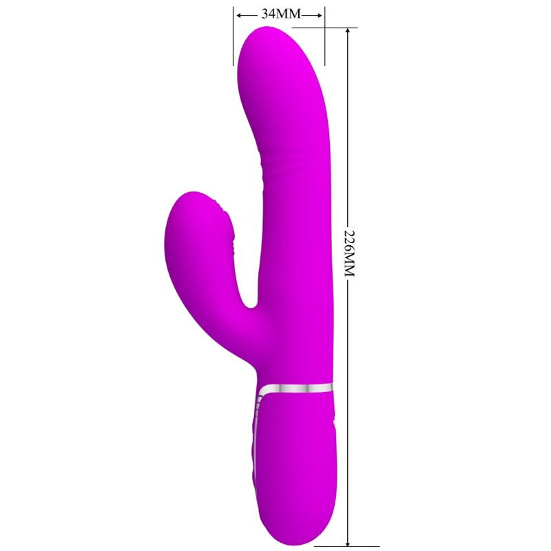 PRETTY LOVE - VIBRATEUR MULTIFONCTION G-SPOT FUCHSIA 1 