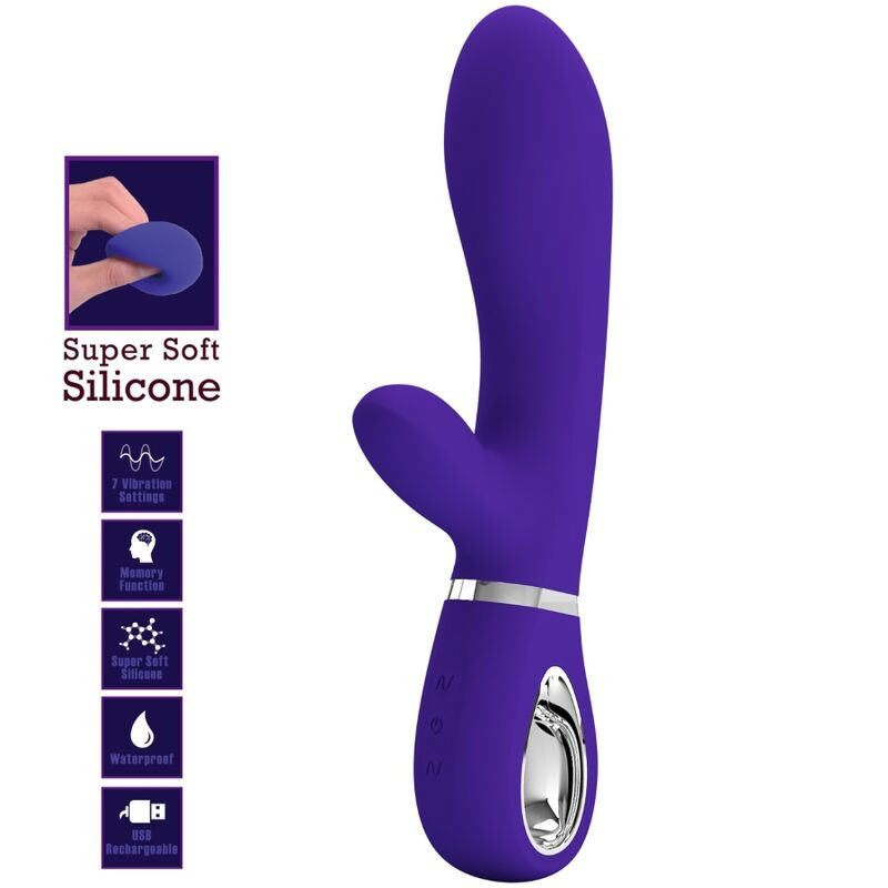 PRETTY LOVE - VIBRATEUR MULTIFONCTION G-SPOT THOMAS VIOLET 6 