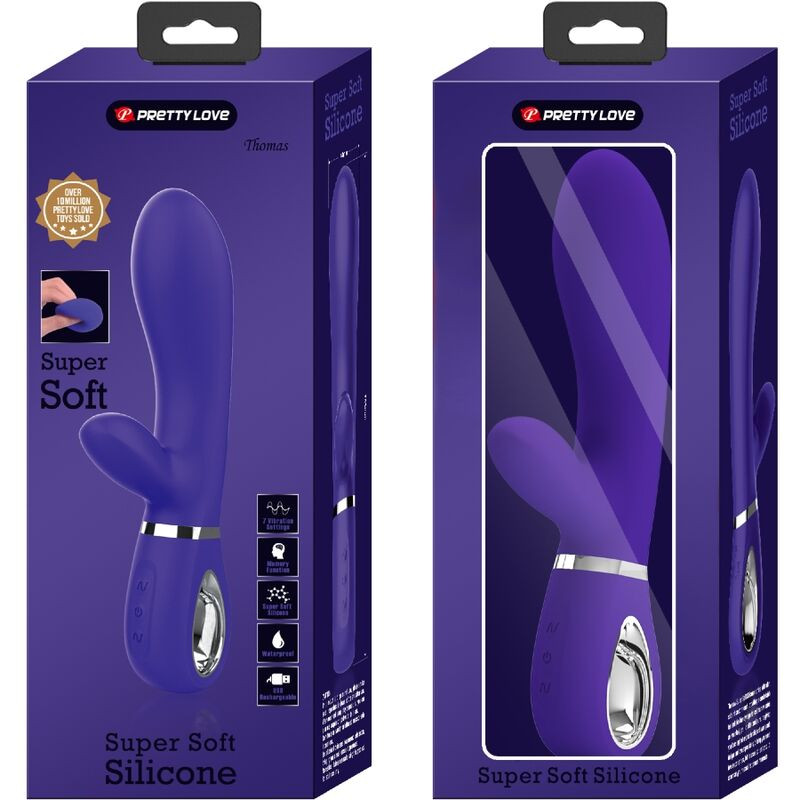 PRETTY LOVE - VIBRATEUR MULTIFONCTION G-SPOT THOMAS VIOLET 8 