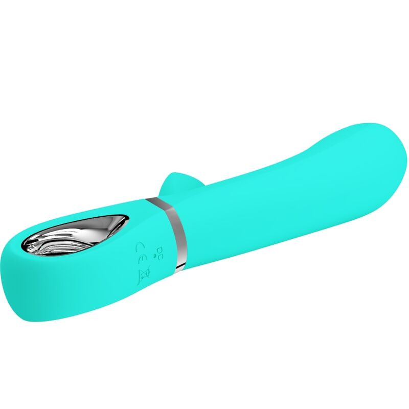 PRETTY LOVE - VIBRATORE MULTIFUNZIONE G-SPOT THOMAS VERDE ACQUA 2 