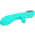 PRETTY LOVE - VIBRATORE MULTIFUNZIONE G-SPOT THOMAS VERDE ACQUA 3 