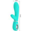 PRETTY LOVE - VIBRATEUR MULTIFONCTION G-SPOT THOMAS VERT AQUA 4 