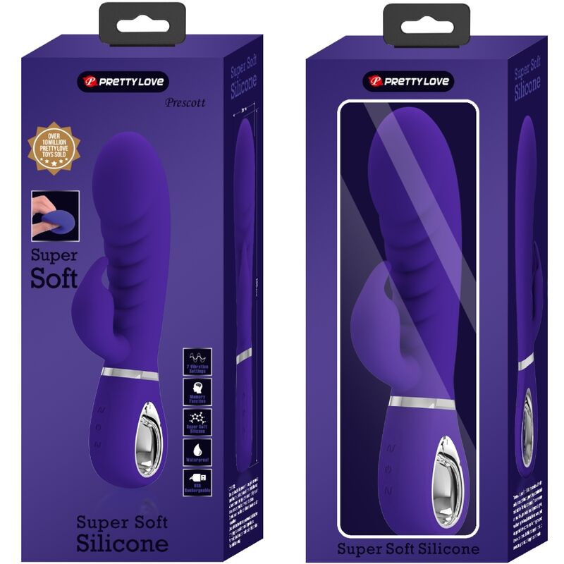 PRETTY LOVE - VIBRATEUR MULTIFONCTION G-SPOT PRESCOTT VIOLET 8 