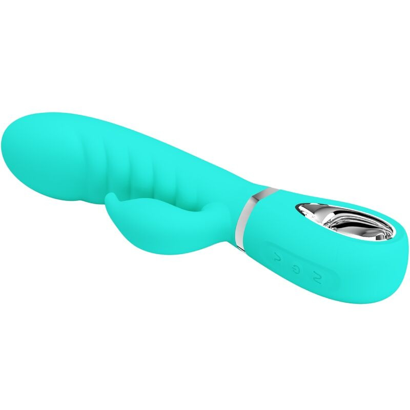 PRETTY LOVE - VIBRATORE MULTIFUNZIONE G-SPOT PRESCOTT VERDE ACQUA 2 