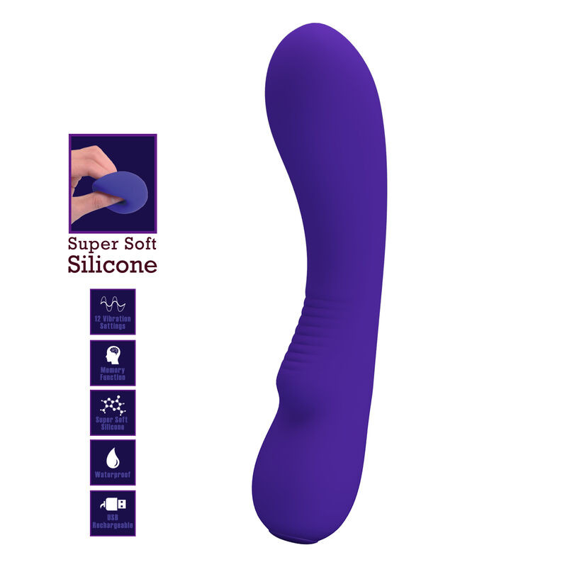 PRETTY LOVE - PRESCOTT RECHARGEABLE VIBRATOR PURPLE 6 