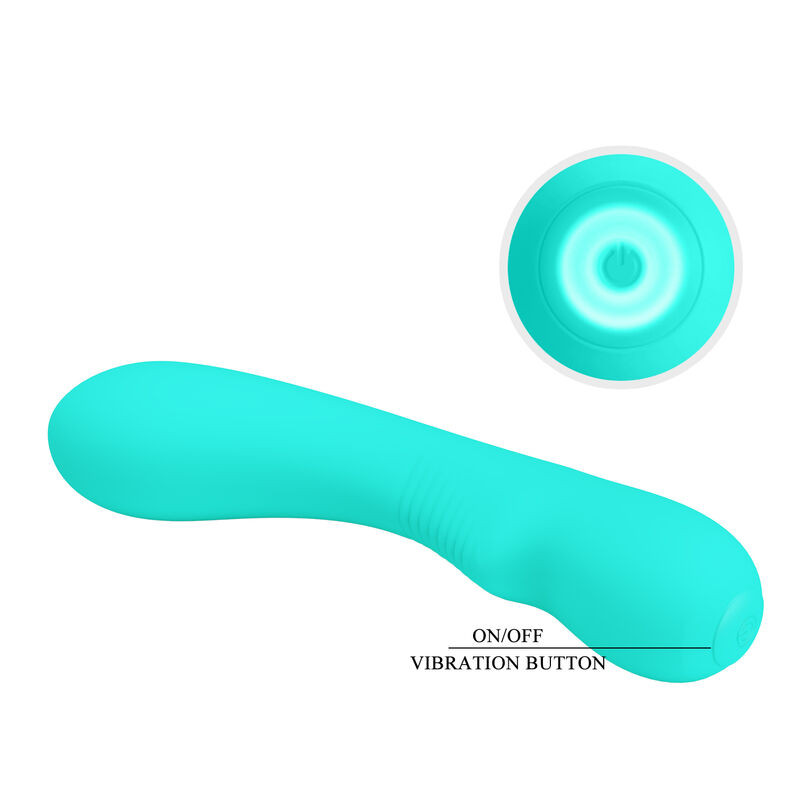 PRETTY LOVE - PRESCOTT RECHARGEABLE VIBRATOR AQUA GREEN 5 