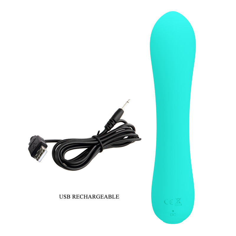 PRETTY LOVE - PRESCOTT RECHARGEABLE VIBRATOR AQUA GREEN 7 