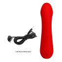 PRETTY LOVE - VIBRATEUR RECHARGEABLE CETUS ROUGE 7 