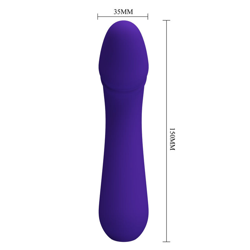 PRETTY LOVE - CETUS RECHARGEABLE VIBRATOR PURPLE 5 