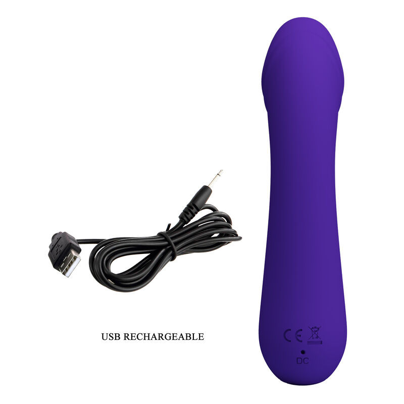 PRETTY LOVE - VIBRATORE RICARICABILE CETUS VIOLA 7 