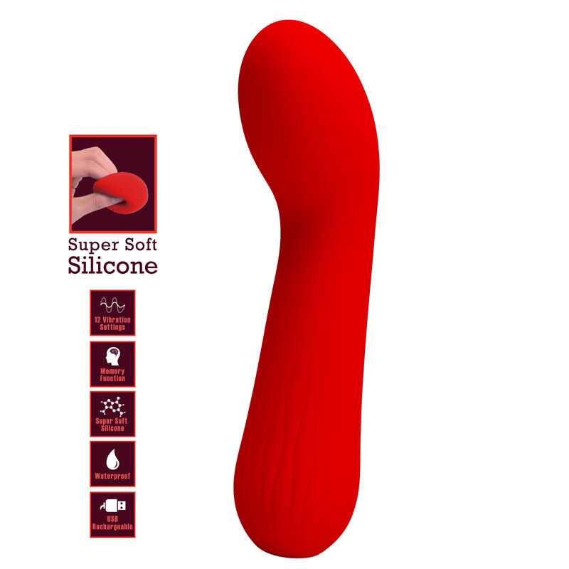 PRETTY LOVE - FAUN WIEDERAUFLADBARER VIBRATOR ROT 6 