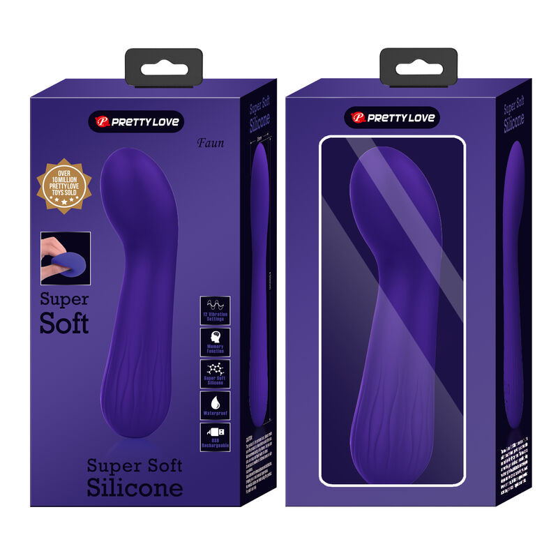 PRETTY LOVE - FAUN RECHARGEABLE VIBRATOR PURPLE 8 