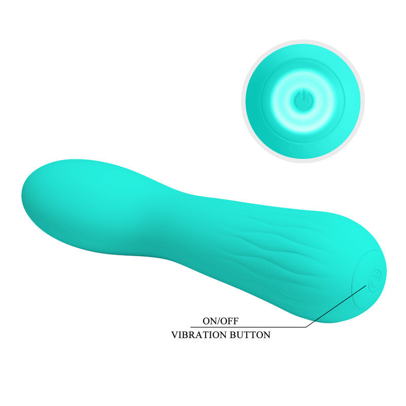 PRETTY LOVE - VIBRATEUR RECHARGEABLE FAUN VERT AQUA 5 