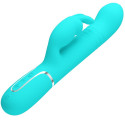 PRETTY LOVE - VIBRATEUR COALE RABBIT PERLES VERT AQUA 3 