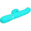 PRETTY LOVE - VIBRATORE MULTIFUNZIONE PERLITA 3 IN 1 G-SPOT VERDE ACQUA 3 