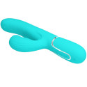 PRETTY LOVE - VIBRATORE MULTIFUNZIONE PERLITA 3 IN 1 G-SPOT VERDE ACQUA 4 