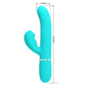 PRETTY LOVE - PERLITA MULTIFUNKTIONS-3-IN-1-G-PUNKT-VIBRATOR AQUA GRÜN 6 