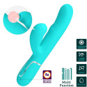 PRETTY LOVE - VIBRATORE MULTIFUNZIONE PERLITA 3 IN 1 G-SPOT VERDE ACQUA 9 