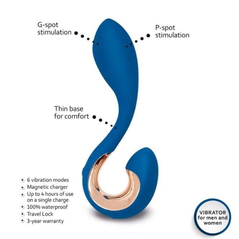 G-VIBE - GPOP 2 G- UND P-PUNKT-VIBRATOR INDIGOBLAU 3 