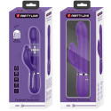 PRETTY LOVE - ZALIN RABBIT VIBRATOR PEARLS 4 IN 1 PURPLE 10 