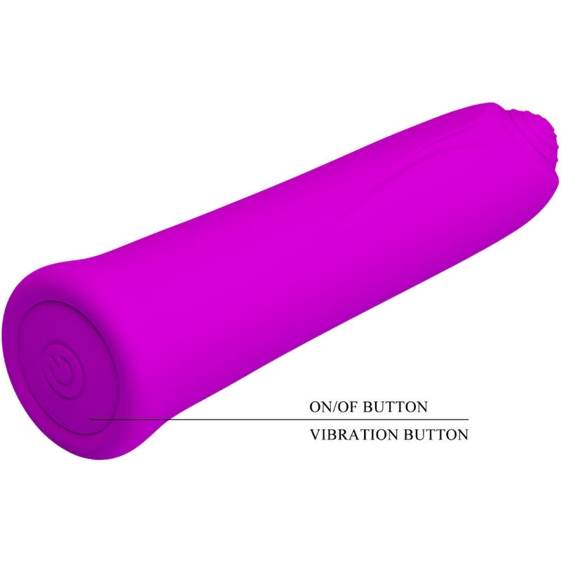 PRETTY LOVE - CURTIS MINI SUPER POWER VIBRATOR 12 LILA SILIKONVIBRATIONEN 3 