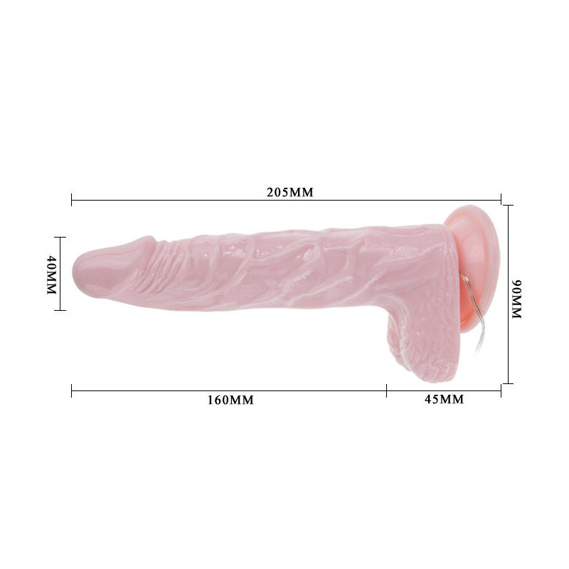 BAILE - DILDO REALISTICO SUPER ROTA DONG 20.5 CM 4 