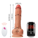 CYBER SILICOCK - REMOTE CONTROL REALISTIC MASTER HUCK 20.9 CM -O- 4 CM 2 