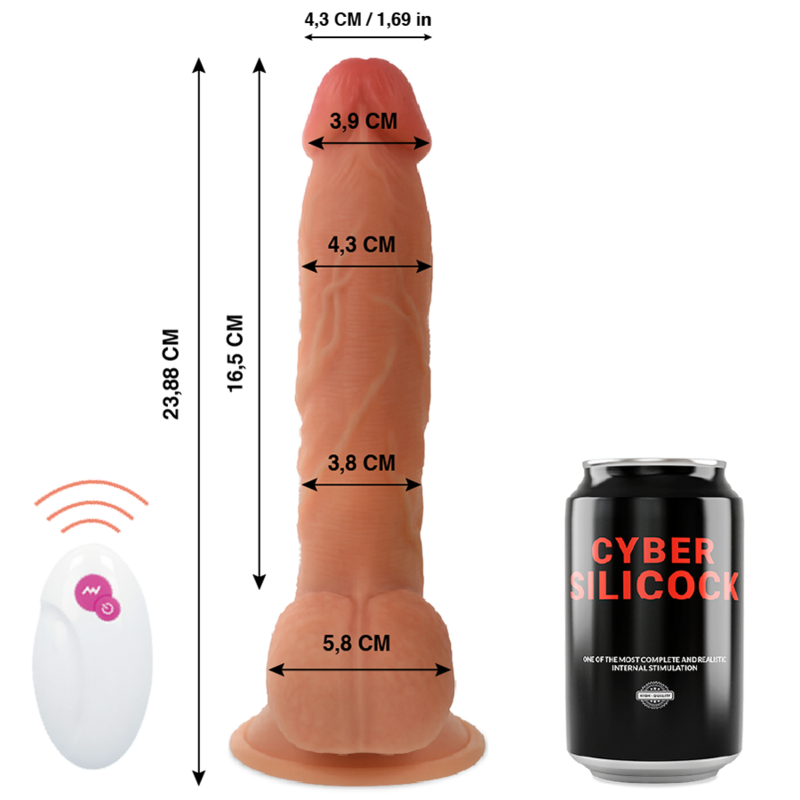 CYBER SILICOCK - TÉLÉCOMMANDE RÉALISTE MASTER BEN 23.88 CM -O- 4.3 CM 2 