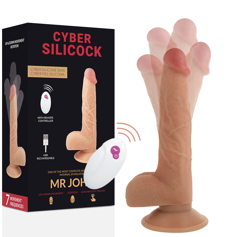 CYBER SILICOCK - TÉLÉCOMMANDE RÉALISTE MR JOHN 23.88 CM -O- 4.3 CM 3 