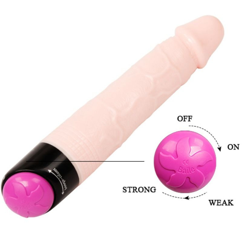 BAILE - VIBRATION ET ROTATION SEXUELLES COLORÉES 24 CM 3 