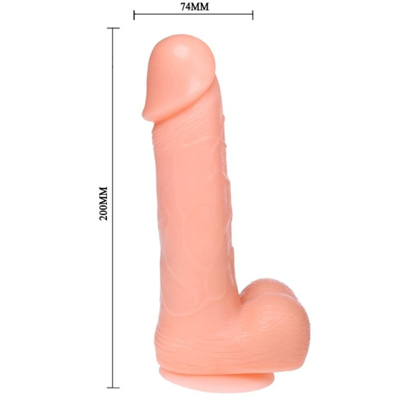 BAILE - DILDO DONG REALISTICO VIBRAZIONE E ROTAZIONE 20 CM 5 