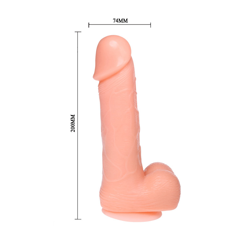 BAILE - DILDO DONG REALISTICO VIBRAZIONE E ROTAZIONE 20 CM 7 