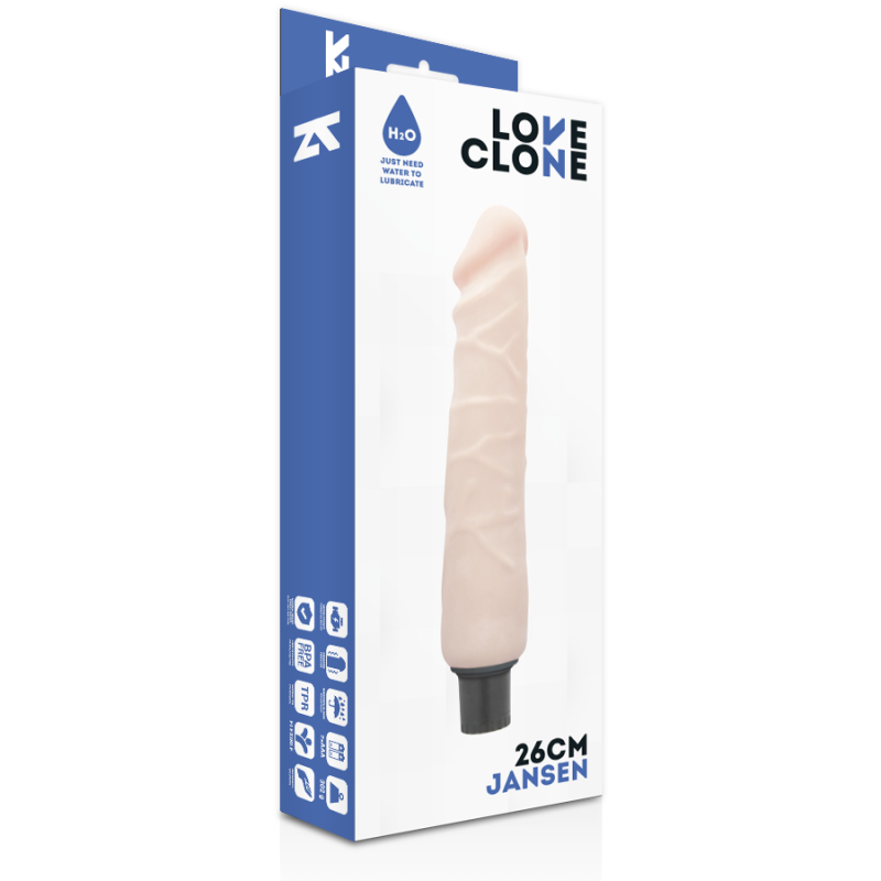 LOVECLONE - JANSEN SELF LUBRICATION VIBRATOR 26 CM -O- 4.2 CM 4 