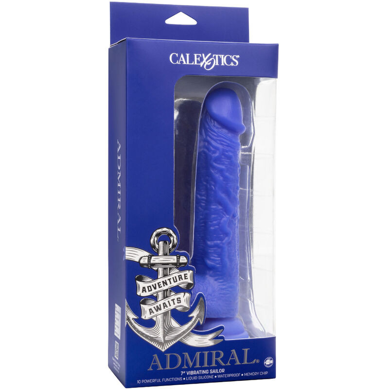 CALEXOTICS - ADMIRAL SAILOR REALISTISCHER DILDO-VIBRATOR BLAU 4 