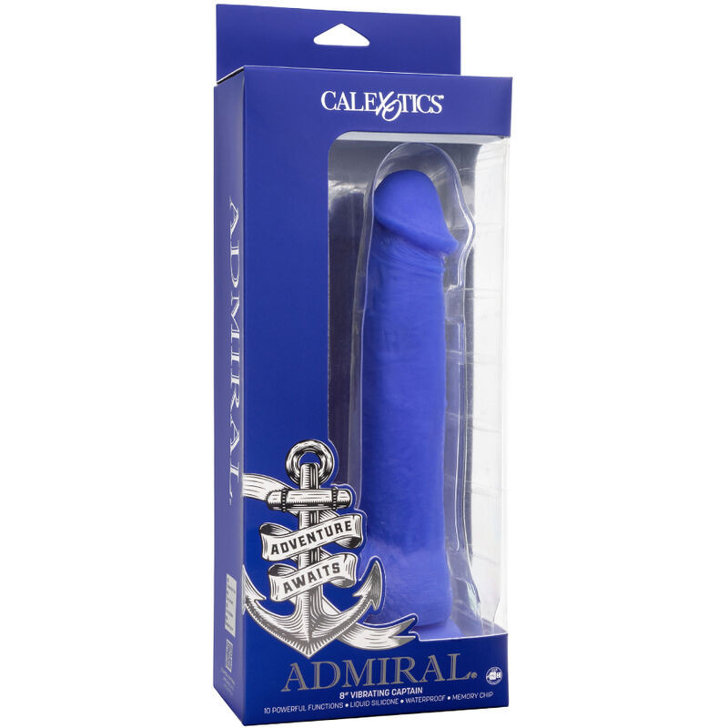 CALEXOTICS - ADMIRAL VIBRATORE DILDO REALISTICO DEL CAPITANO BLU 4 