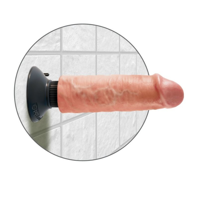 KING COCK - GODE VIBRATEUR 15.24 CM NATUREL 4 