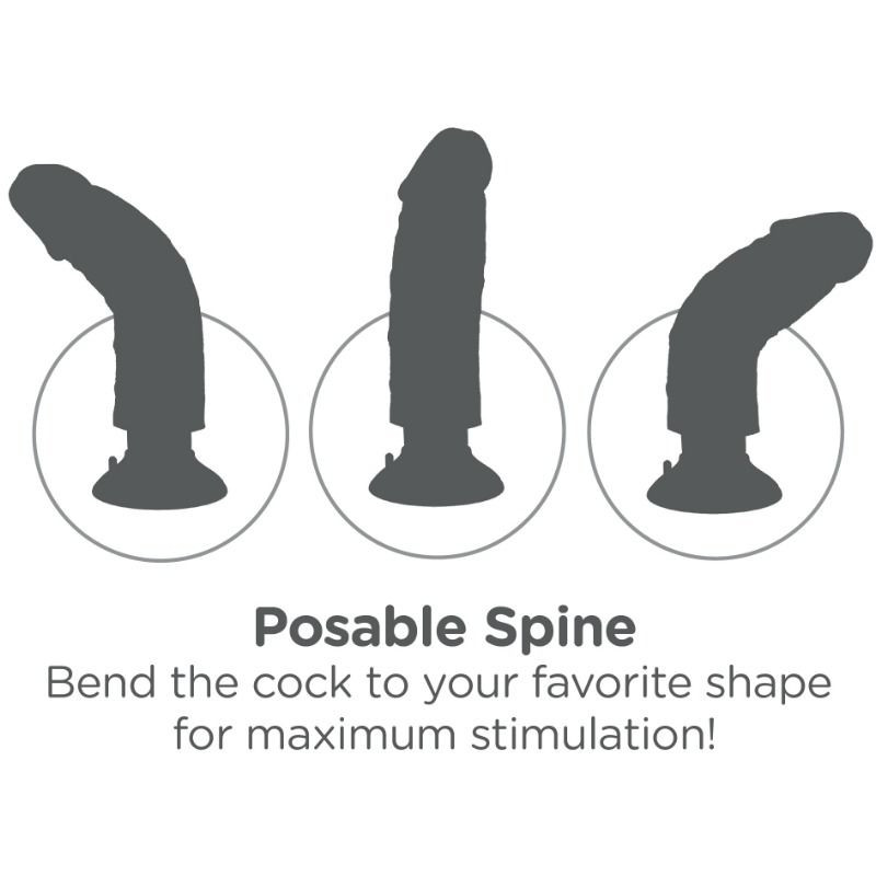 KING COCK - GODE VIBRATEUR 15.24 CM NATUREL 5 