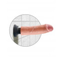 KING COCK - VIBRATORDILDO 20.32 CM NATÜRLICH 6 