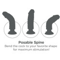 KING COCK - DILDO VIBRATORE CON TESTICOLI 17.78 CM NATURALE 4 