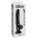 KING COCK - 23 CM VIBRATING COCK WITH BALLS BLACK 1 