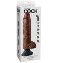 KING COCK - VIBRATORDILDO MIT HODEN 25.5 CM BRAUNE FARBE 2 