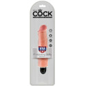 KING COCK - VIBRATORE RIGIDO REALISTICO 17.8 CM NATURALE 2 