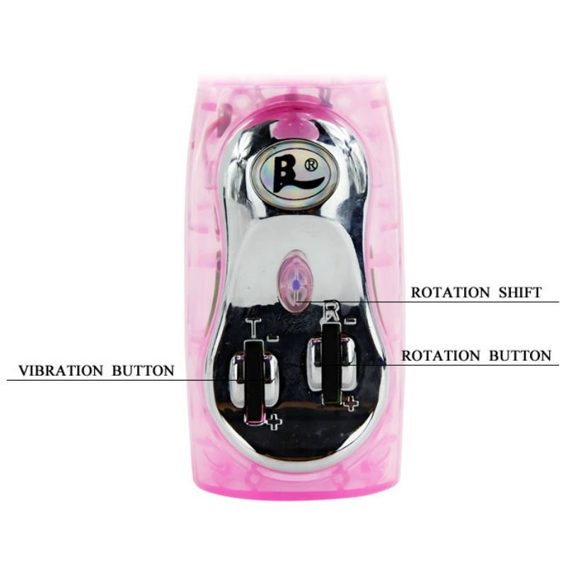 BAILE - VIBRATOR WITH ROTATION AND RABBIT MULTIVE SPEED AND MULTIROTATION 5 