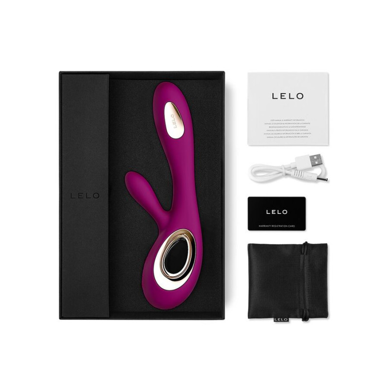 LELO - SORAYA WAVE VIBRATOR RABBIT DEEP ROSE 2 