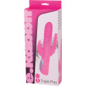 SEVEN CREATIONS - E RABBIT TRIPLE PLAY ROSA TRIPLE STIMULATION VIBRATOR 1 